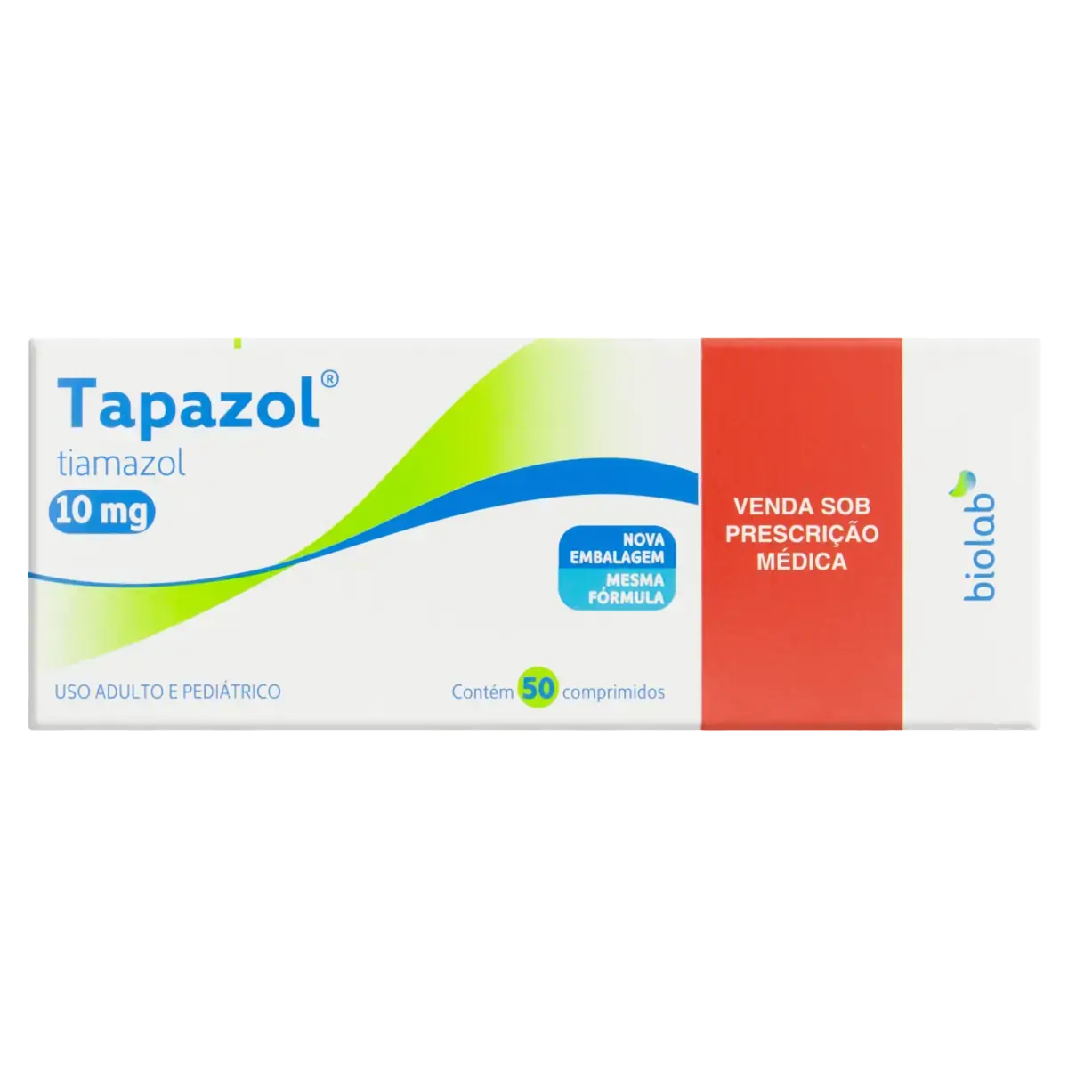 Tapazol 10mg Biolab Caixa 50 Comprimidos