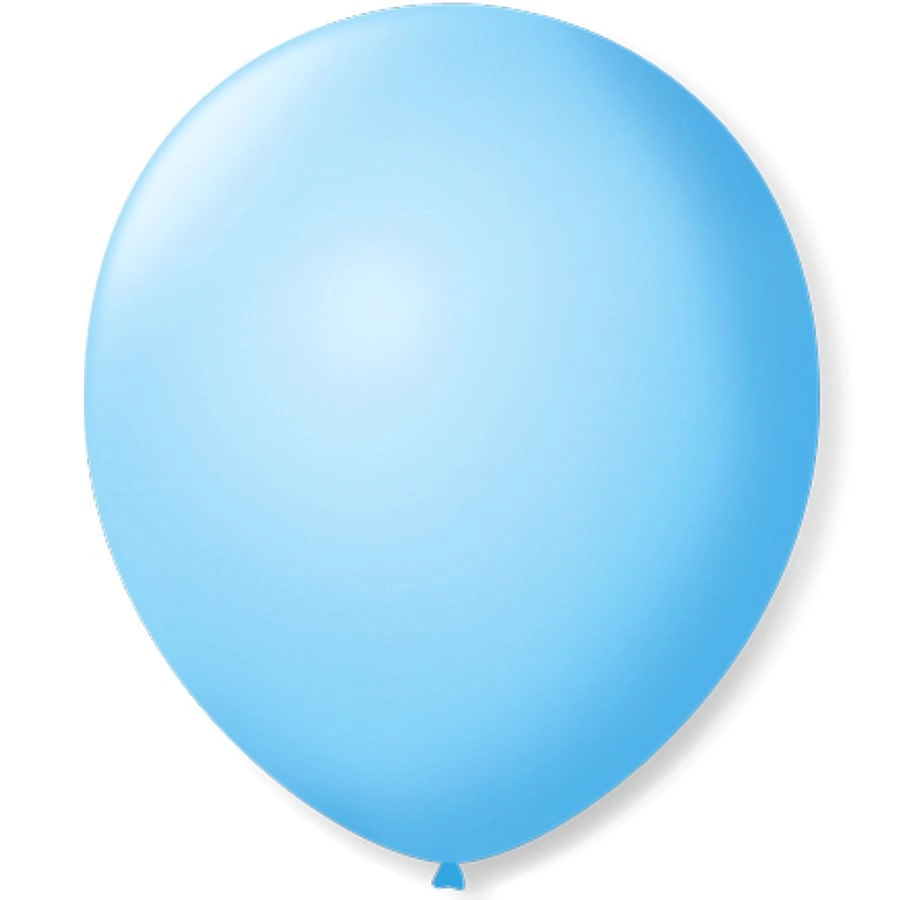 Balao Sao Roque 9 Liso Azul Baby C/50