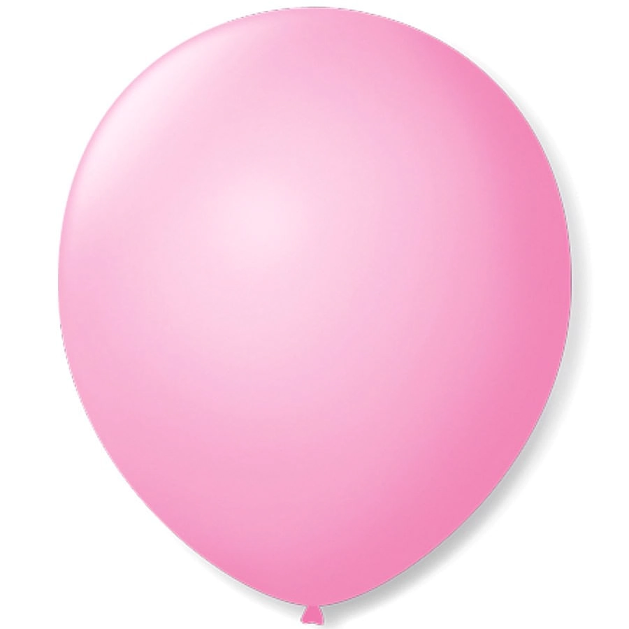 Balao Sao Roque 9 Liso Rosa Baby C/50