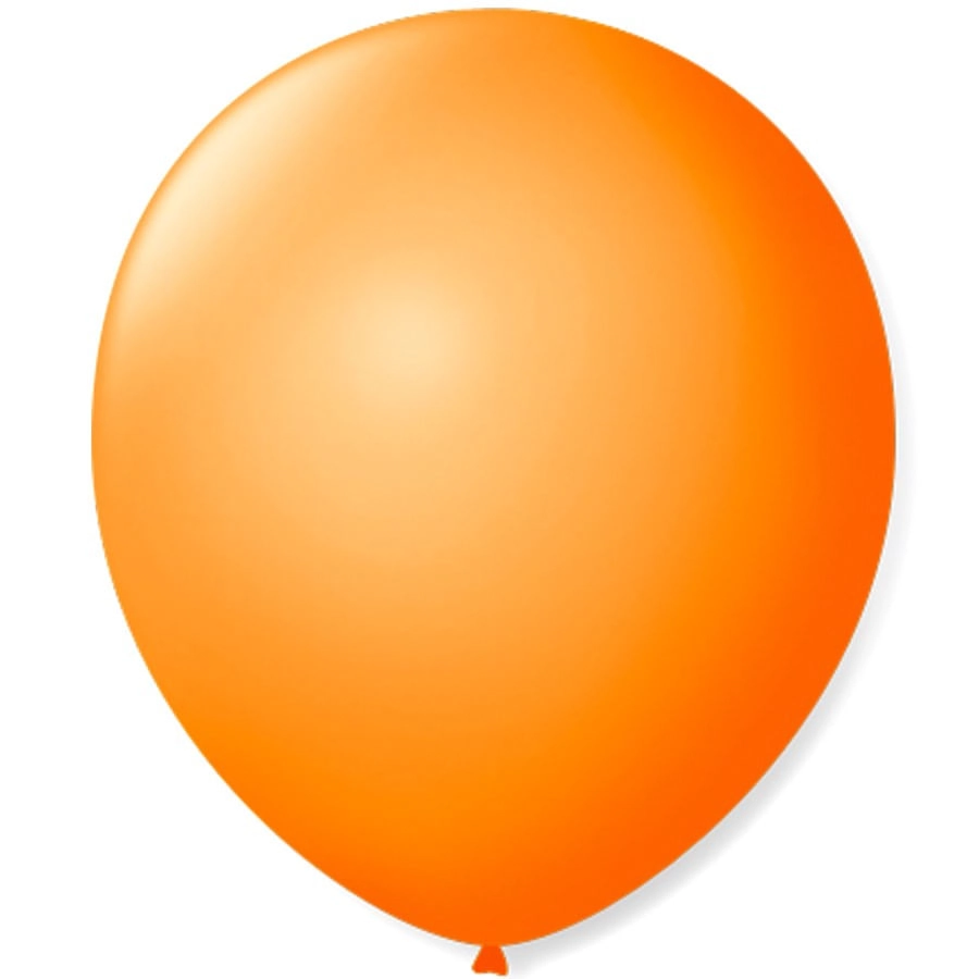 Balao Liso Laranja C/ 50 Unidade
