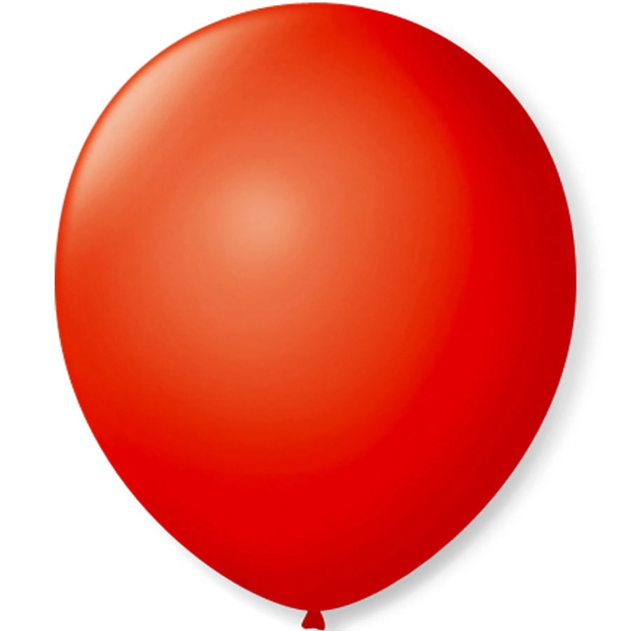 Balao Liso Vermelho C/ 50 Unidade