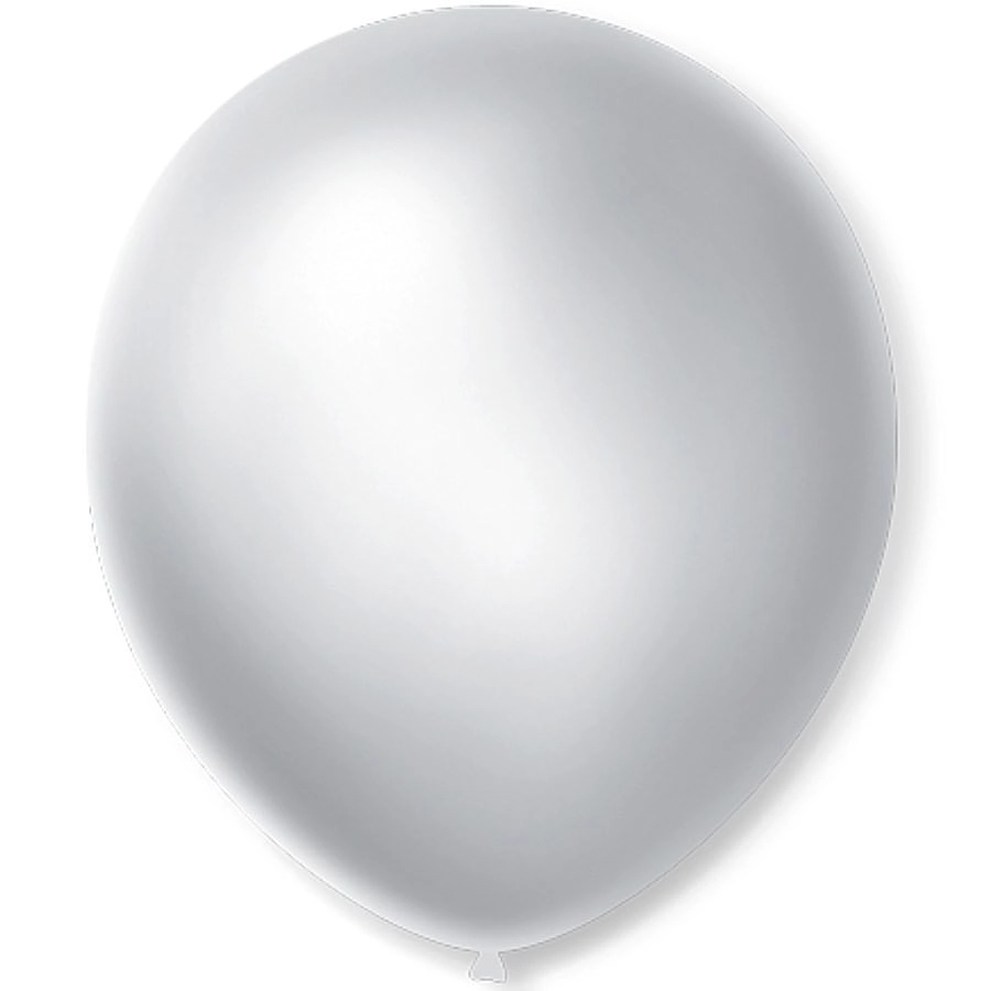 Balao 9 Cintilante Branco C/50 Unidade Sao Roque