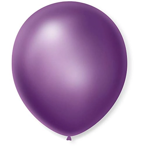 São Roque 106110850 Balao Cintilante N.070 Violeta Pacote Com 50, Multicor