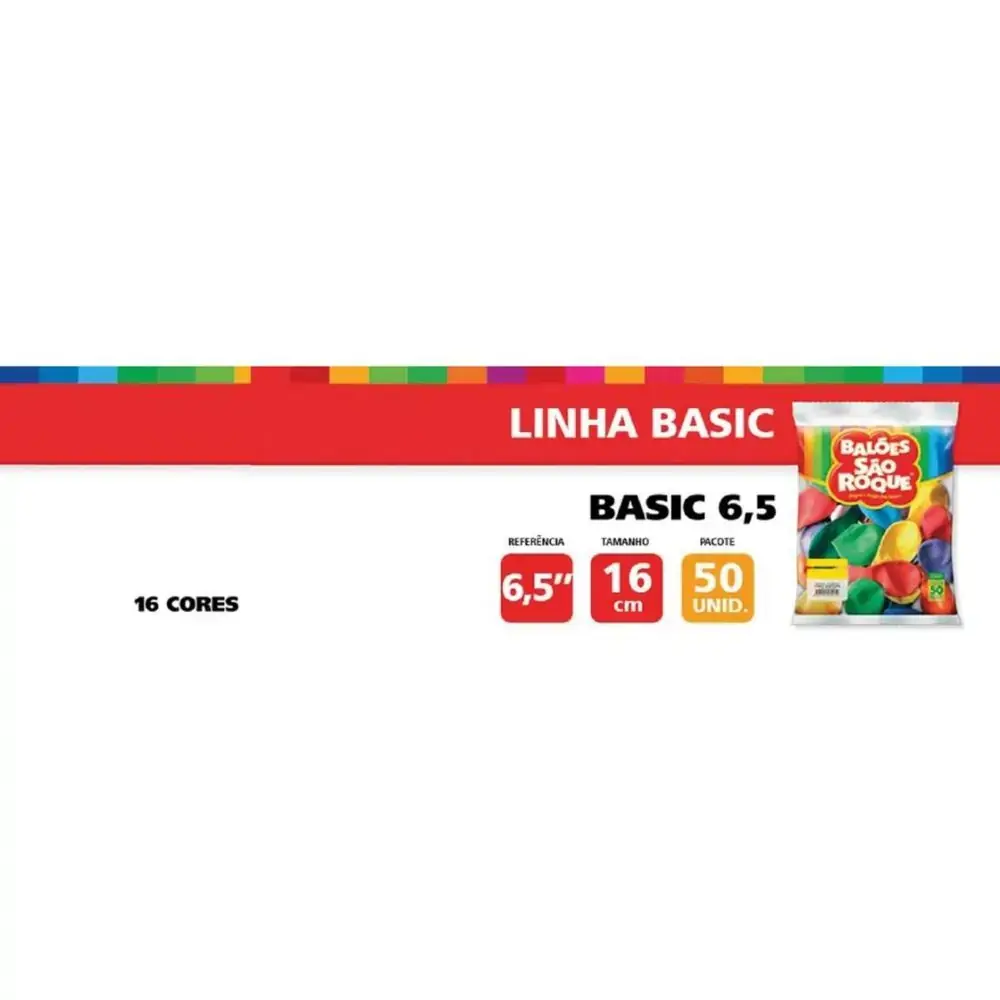 Balao Cores C/50 Amarelo