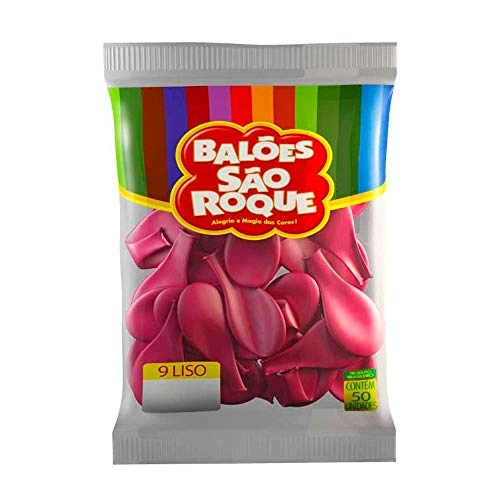 Balão São Roque N 9 C/50 Rosa Shock