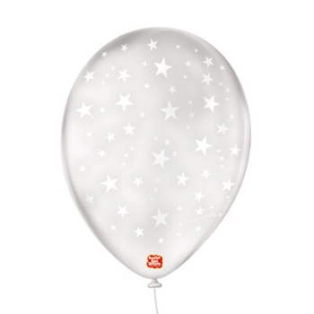 Balao N9 Tema Estrela Cristal C/25 Sao Roque