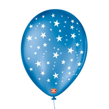 Balao Dec. 09 Estrela Azul Cobalto/branco C/25
