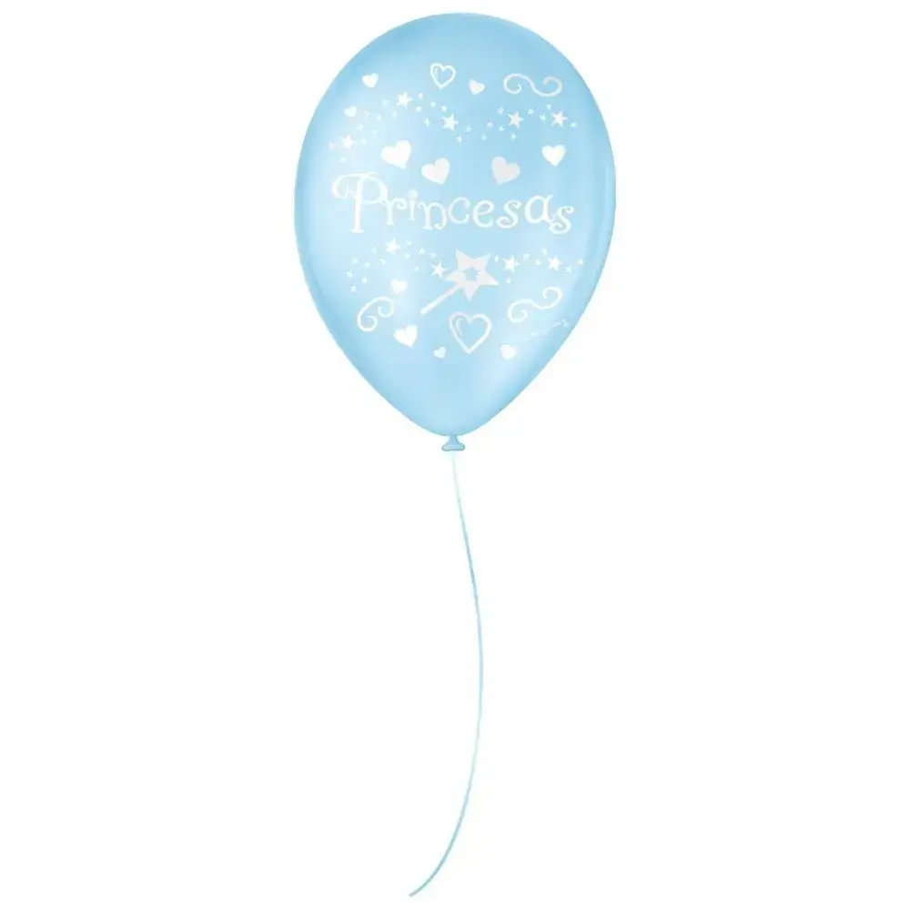 Balões Princesas Azul Baby