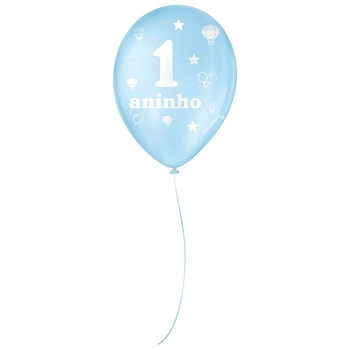 Balao Dec. 09 1 Aninho Azul Baby/branco C/25