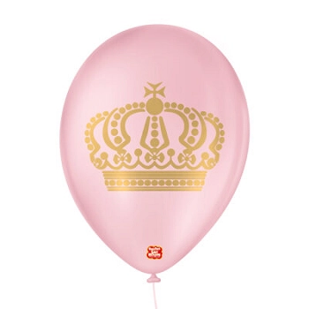 Balao Dec. 09 Coroa Rosa Baby/dourado C/25