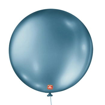 Balao N5 Metallic Azul C/25 Sao Roque