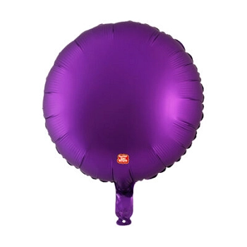 Balao Metalizado Redondo 18 Fosco Roxo 45cm