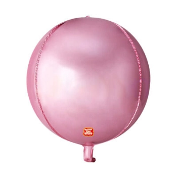 Balao Metalizado 4d 25 Tradicional Rosa 63cm