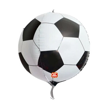 Balao Metalizado 4d 25 Bola Futebol 63cm
