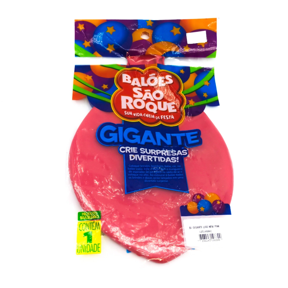 Balao Gig Liso Pink 125106801 Sao Roque