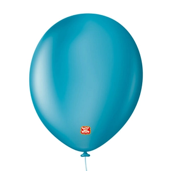 Balao Liso 11 Uniq Azul Ciano C/15 Sao Roque