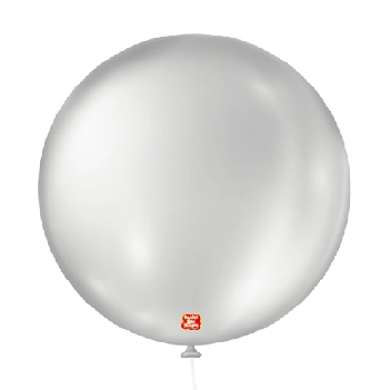 Balao N5 Cintilante Red Prata 25un São Roque