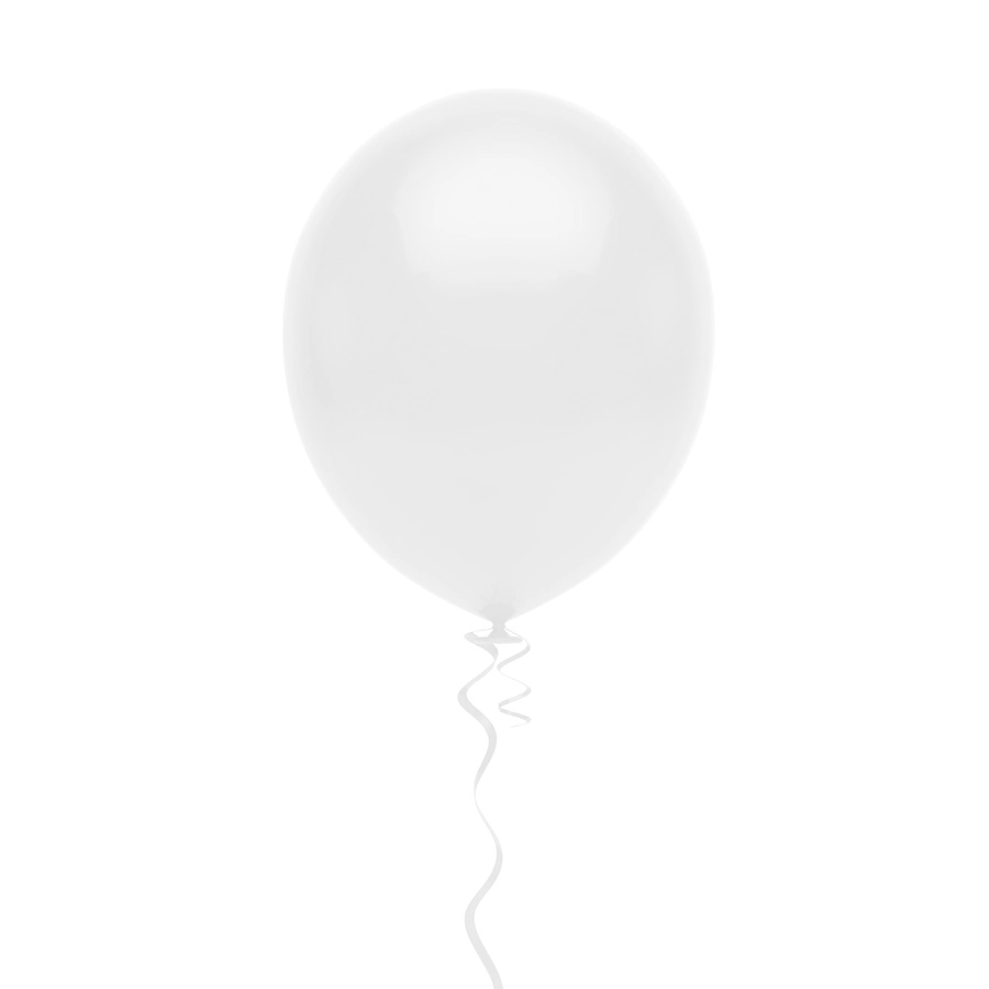 Bola De Soprar 11 Uniq Branco Absoluto Atacado Pct C/25 Sao Roque