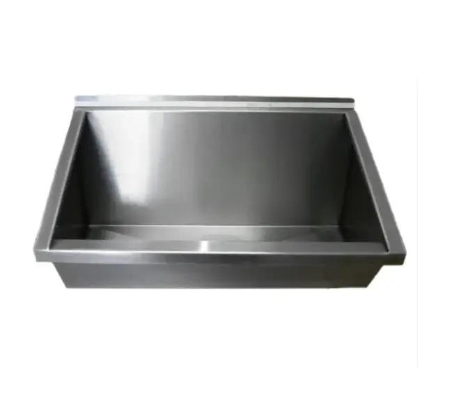 Lavatório Coletivo Em Aço Inox 0 50 Mts - Grátis Válvula Escoamento E Sifão Extensível - Lav500