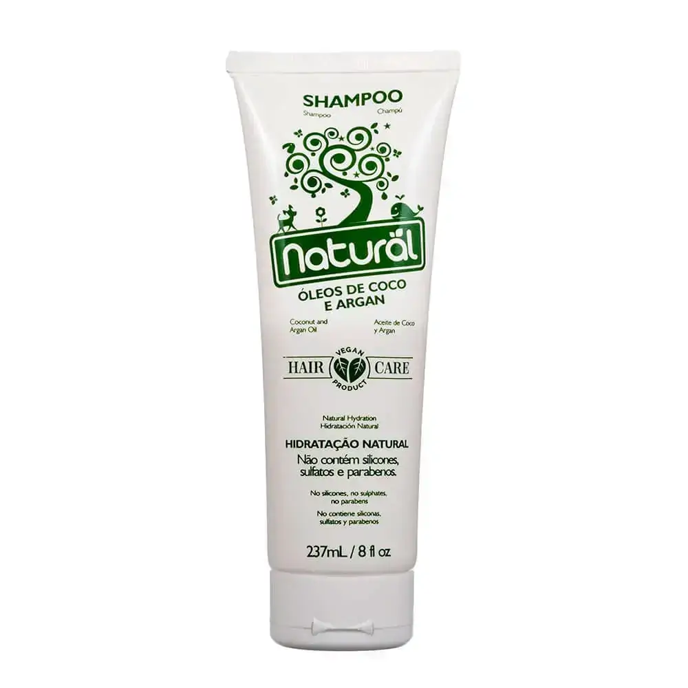 Shampoo Natural Suavetex com Óleos de Coco e Argan 237mL