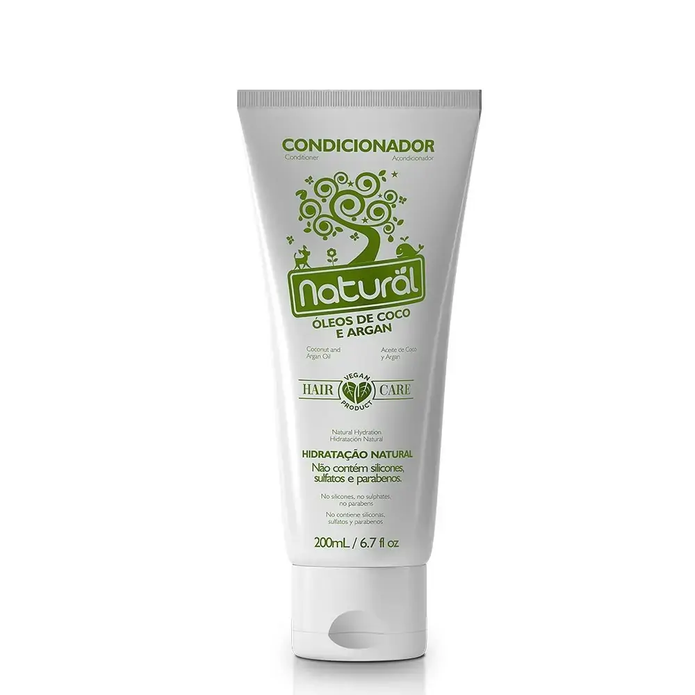 Condicionador Natural Óleos de Coco e Argan 200ml Suavetex
