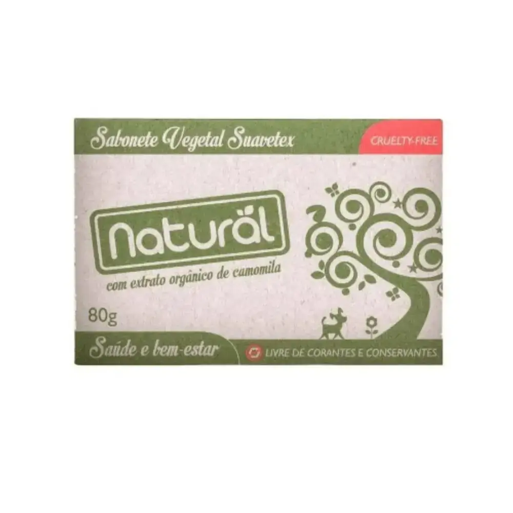 Sabonete Vegetal com Extrato de Camomila - Suavetex 80g
