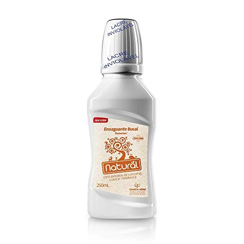 Enxaguante Bucal Extrato de Cúrcuma, Cravo e Melaleuca 250ml - Orgânico Natural