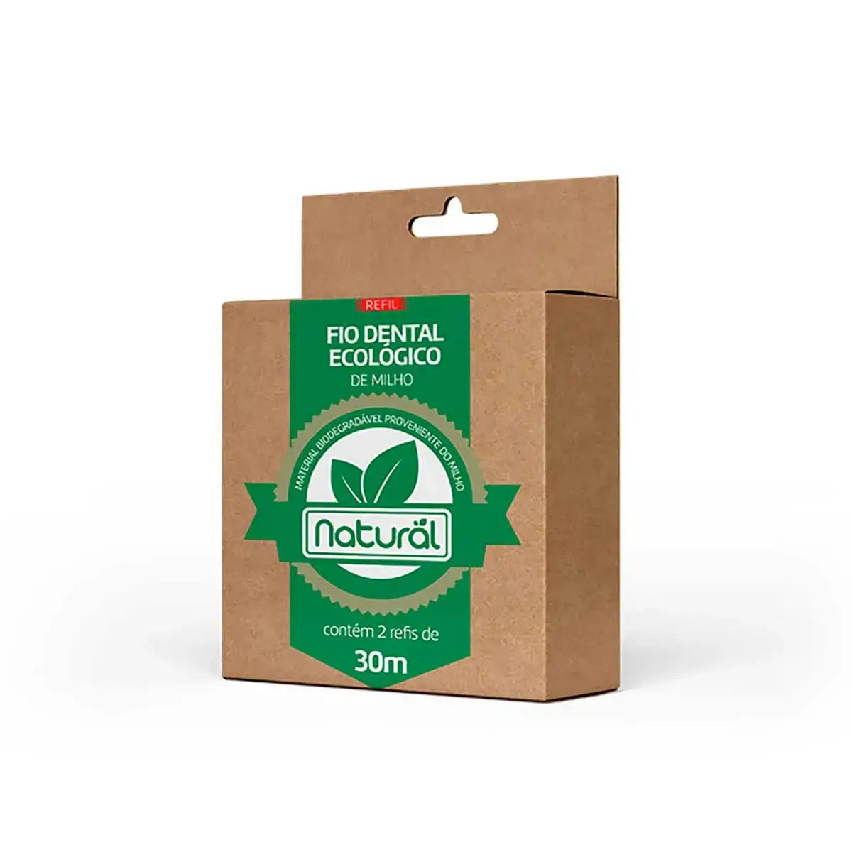 Refil De Fio Dental Ecológico De Milho 2 Refis 30m Natural, Suavetex
