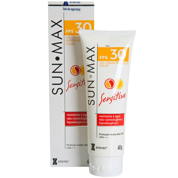 Protetor Solar Sensitive Fps 30 Sunmax Caixa 60ml