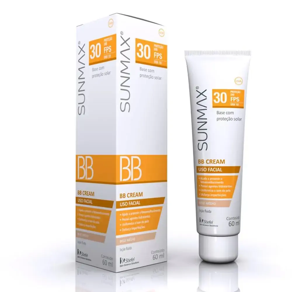 Sunmax Bb Cream Bege Medio Bisnaga 60 Ml