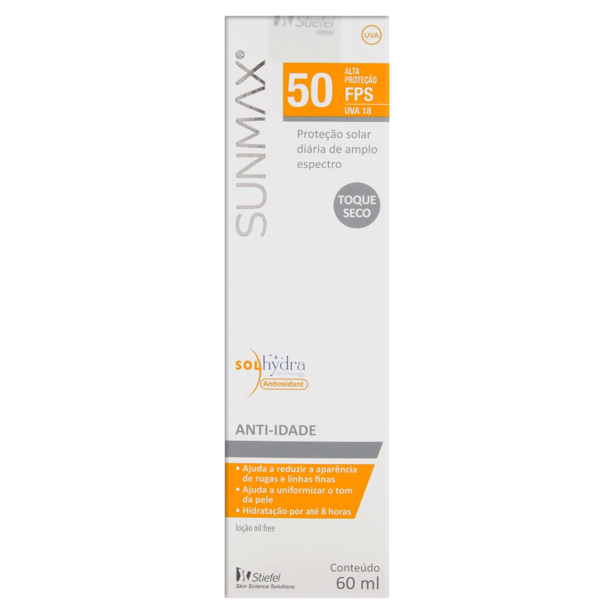 Protetor Solar Anti Idade Fps 50 Sunmax Caixa 60ml