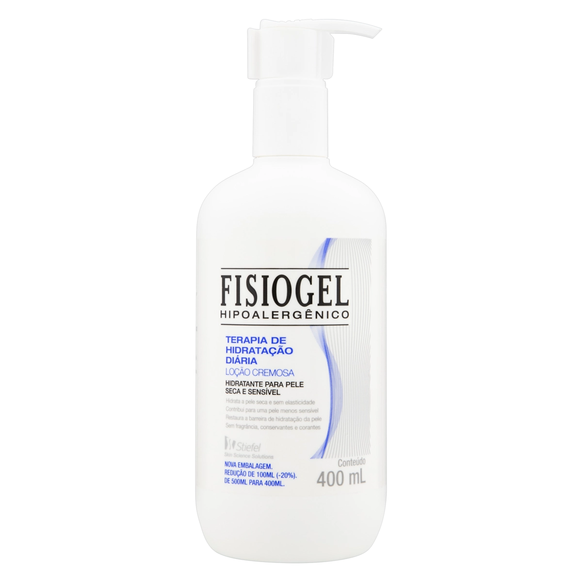 Loção Cremosa Hidratante Sem Perfume Fisiogel Terapia De Hidratação Diária Frasco 400ml