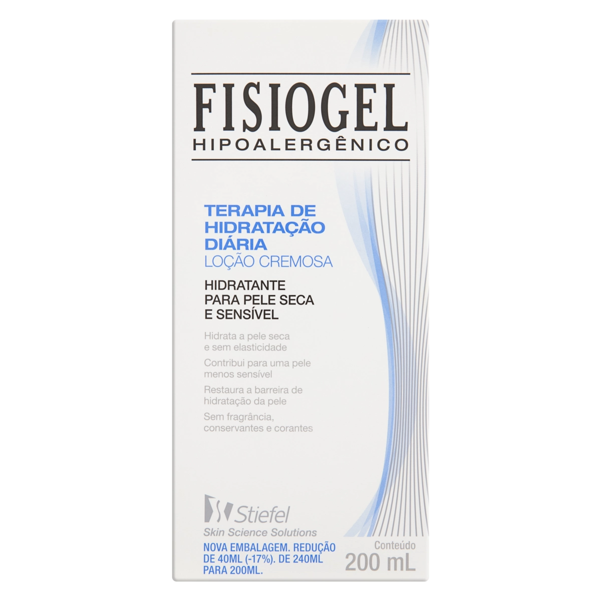 Loção Cremosa Hidratante Sem Perfume Fisiogel Terapia De Hidratação Diária Caixa 200ml
