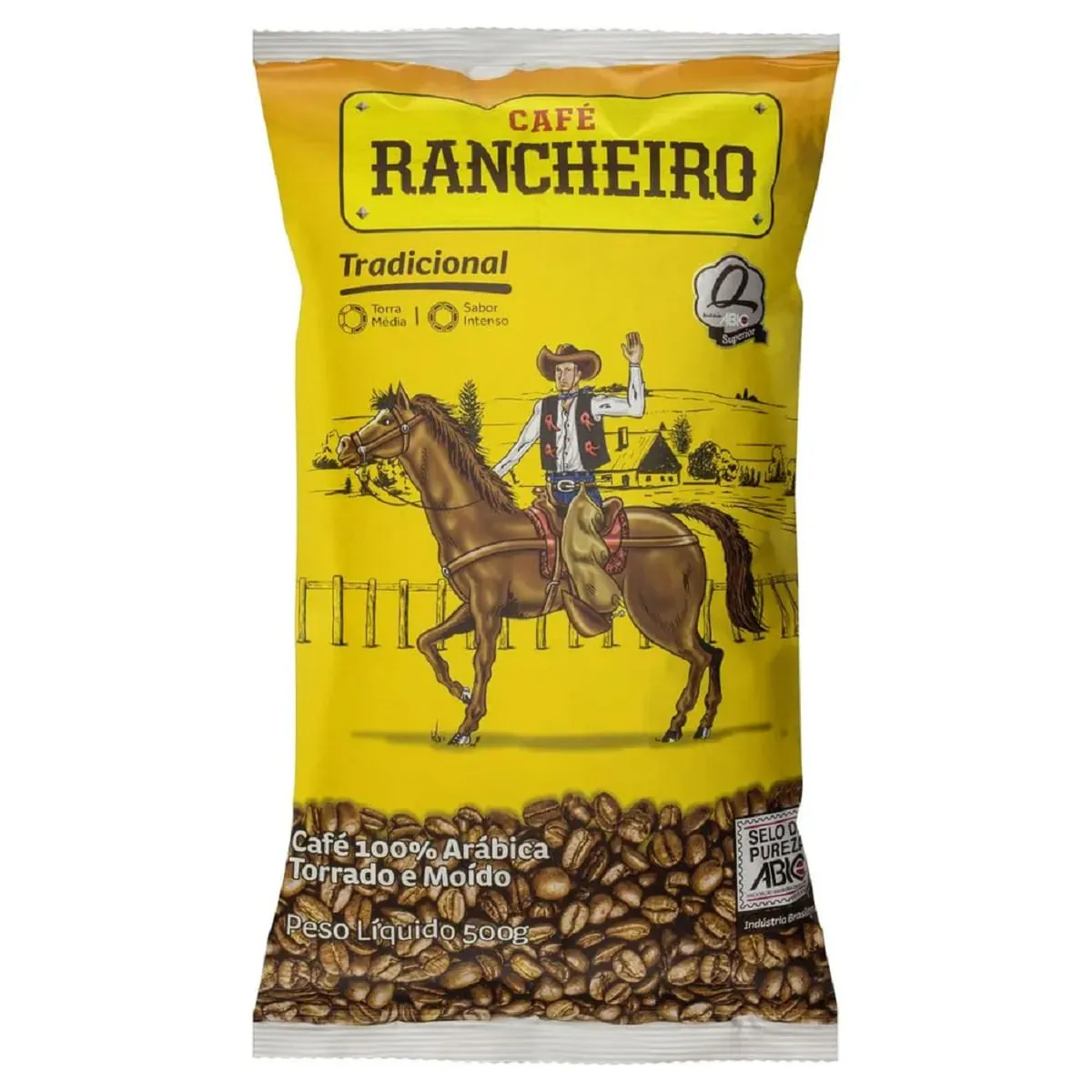 Café Torrado Moído Tradicional Rancheiro Vácuo 500 g