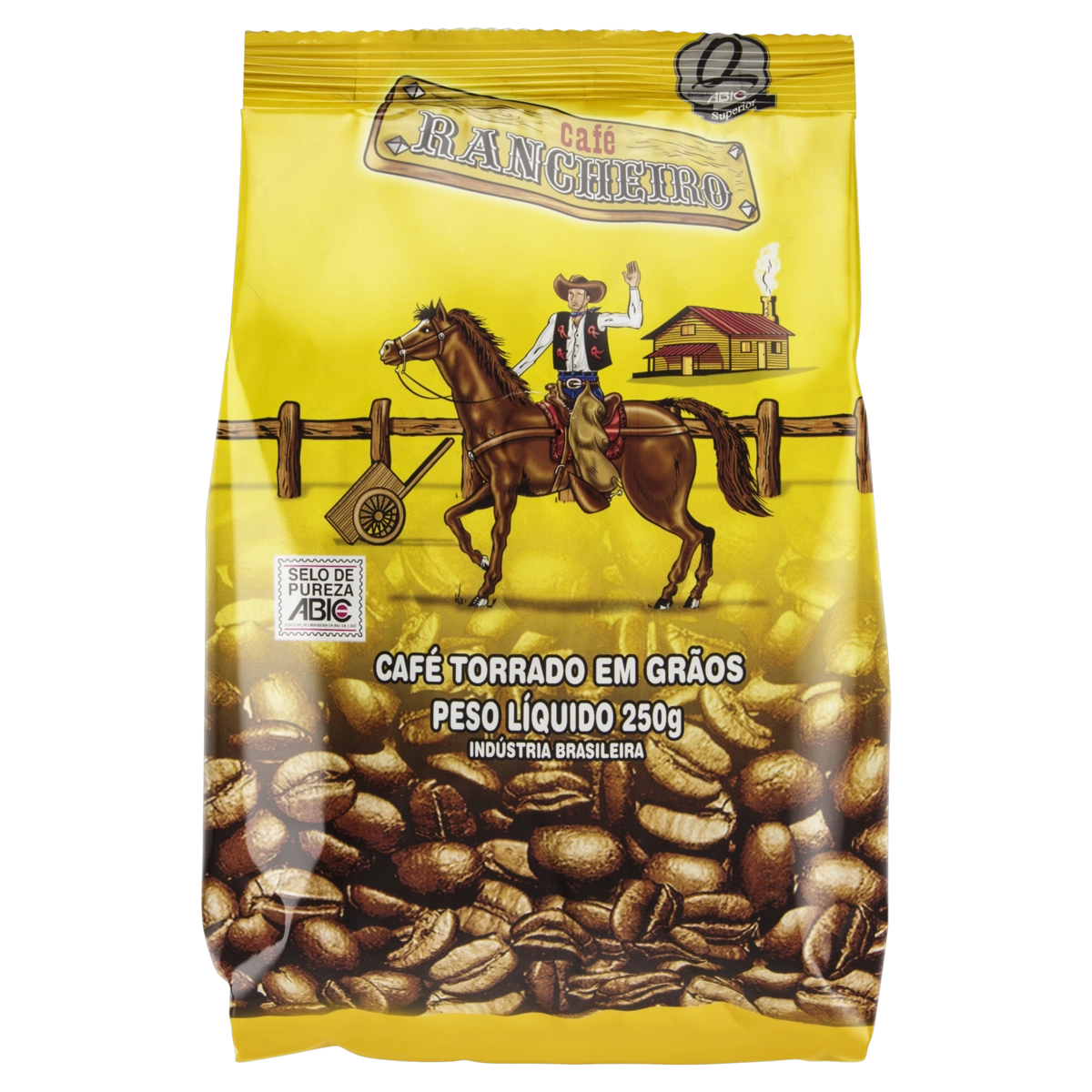 Café Torrado Em Grãos Tradicional Café Rancheiro Pacote 250g