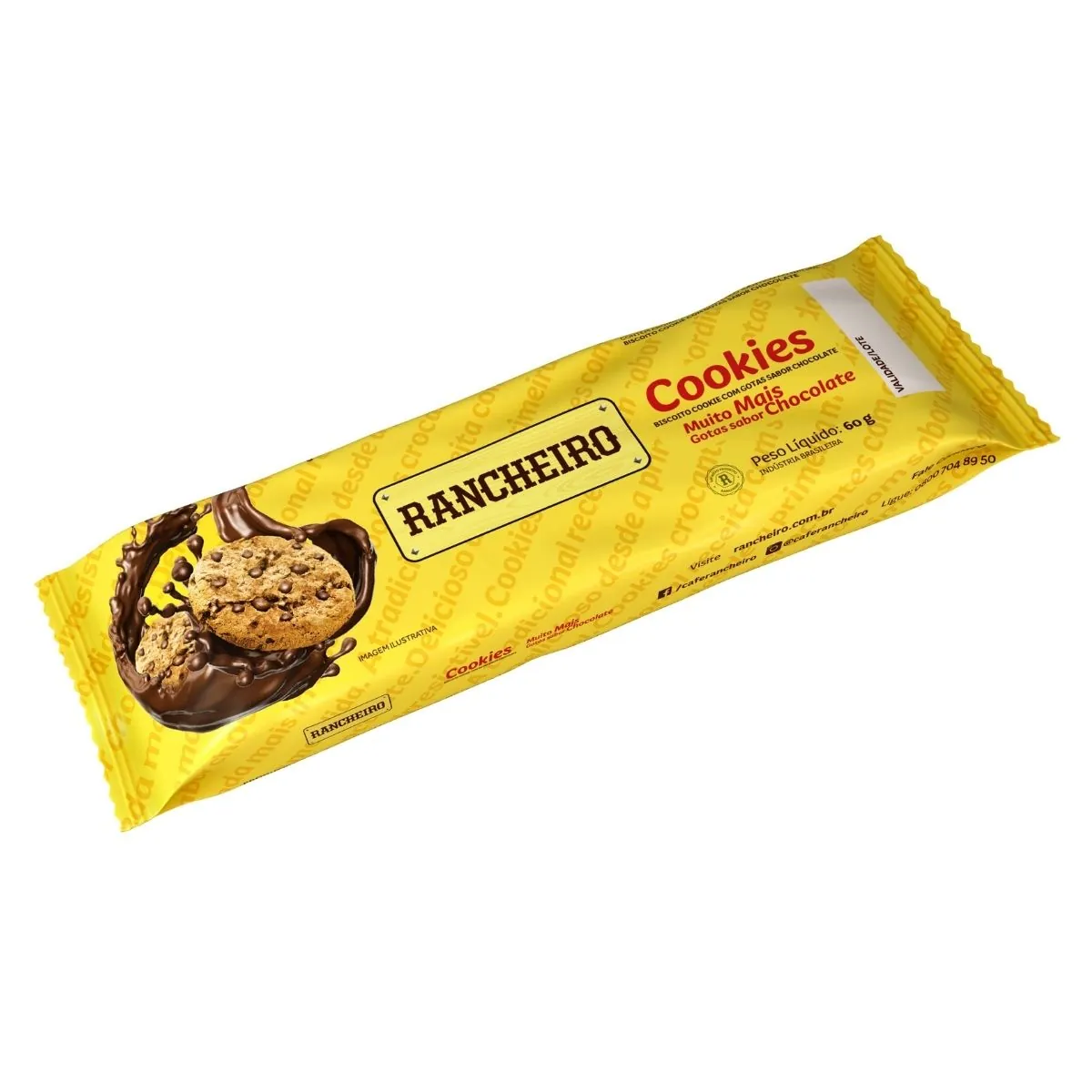 Cookies Vegano Rancheiro Chocolate 60 g