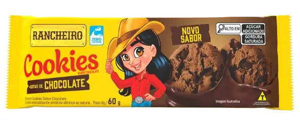 Bisc Cookies Rancheiro 60g Chocolate Mais Gotas