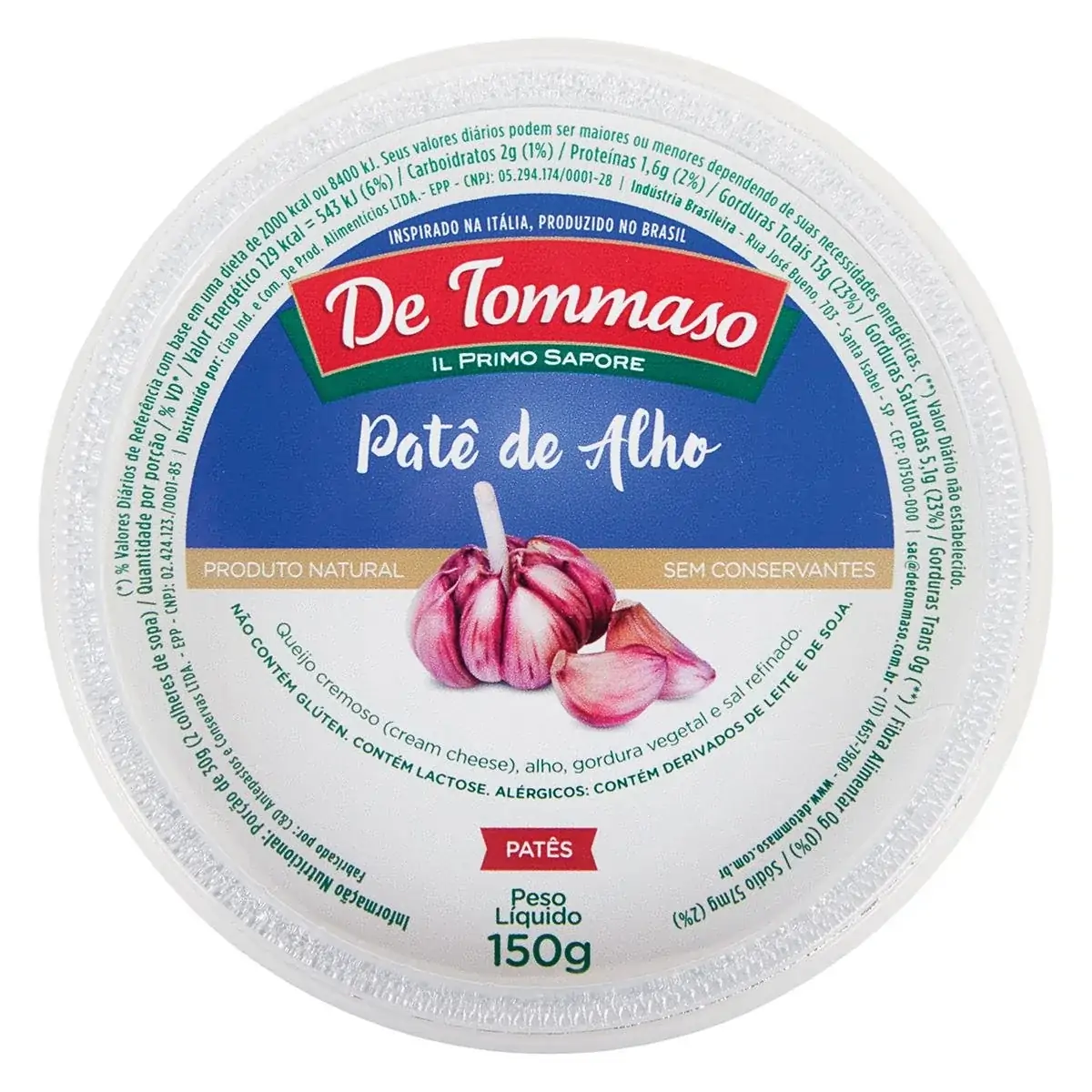 PATE DE ALHO 150G