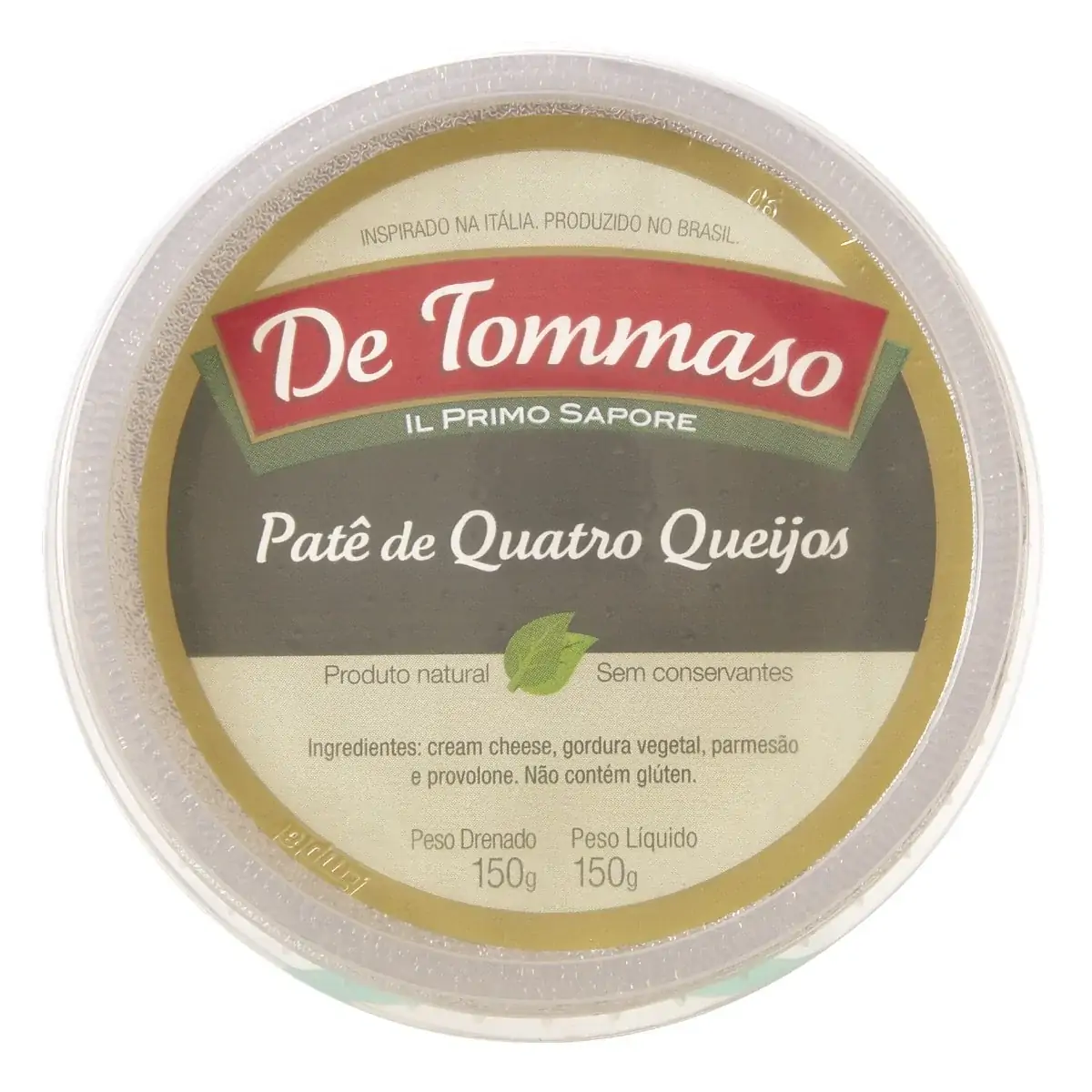 Patê de Quatro Queijos DE TOMMASO 150g