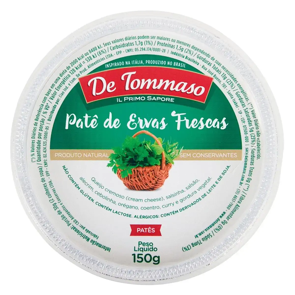 PATE DE ERVAS FRESCA
