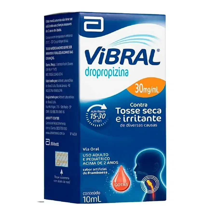 Vibral 30mg/ml Framboesa Abbott Caixa 10ml Gotas