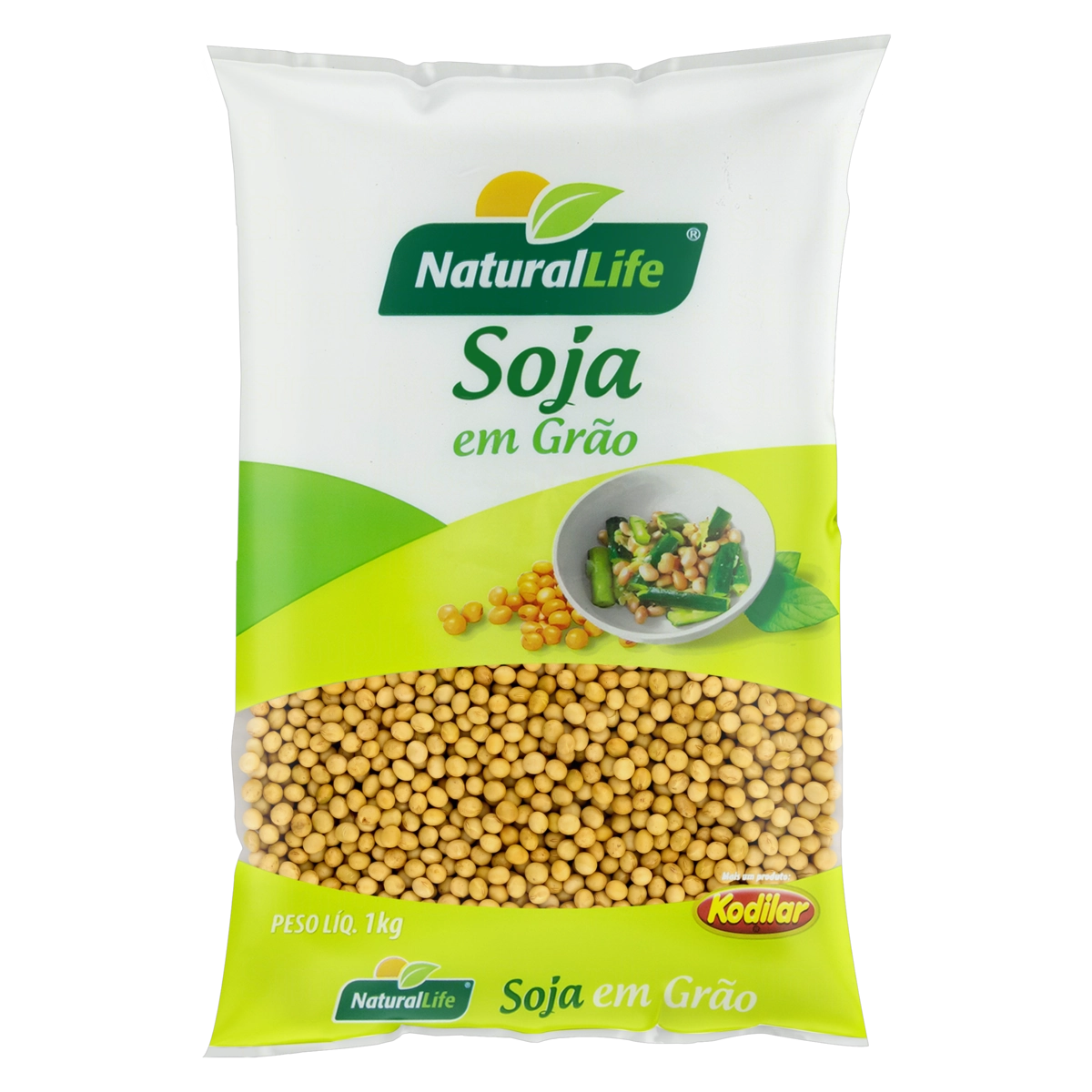 Soja Em Grãos Amarela Tipo 1 Natural Life Pacote 1kg