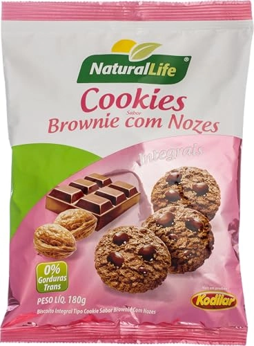 Cookies Integral Browni Nozes 180g
