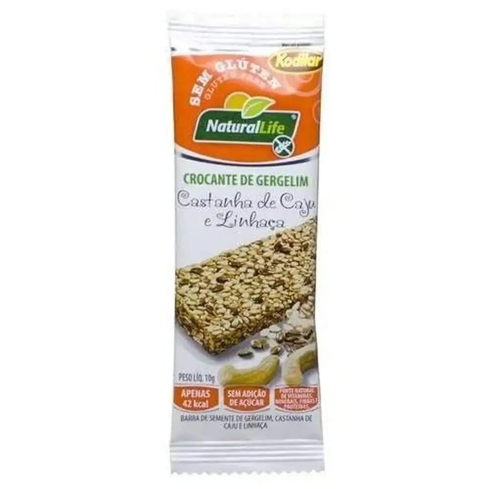 Barra Croc Gergelim S Glutem Caju 10 G