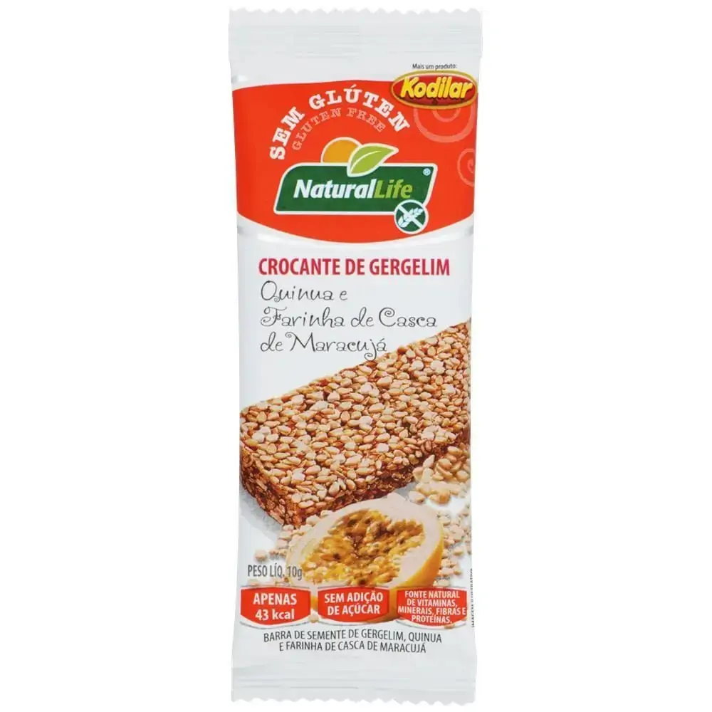 Crocante De Gergelim Quinoa/farinha Maracujá 10g .