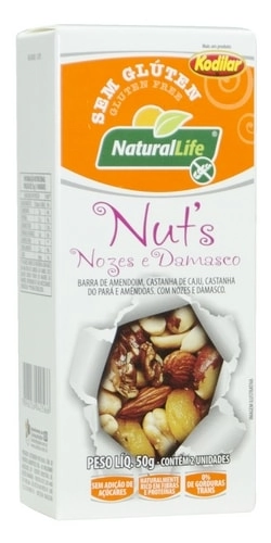 Barra Nuts Nat Life 25g Dam/nozes