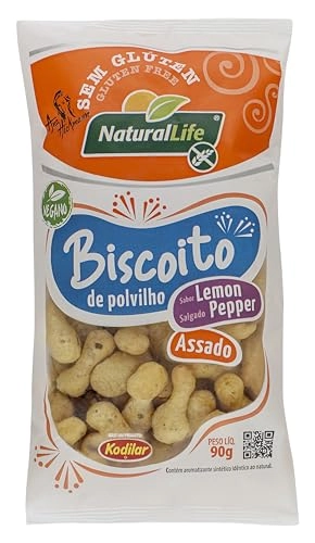Biscoito Polvilho S/gluten Lemon Pepper 90gr Natural Life