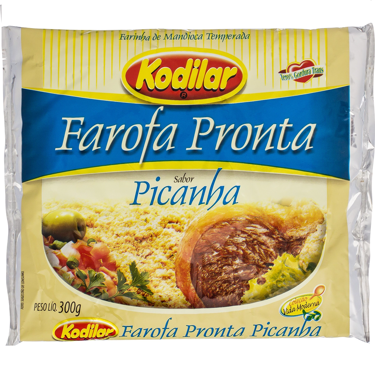 Farofa de Mandioca Temperada Picanha 300g Kodilar