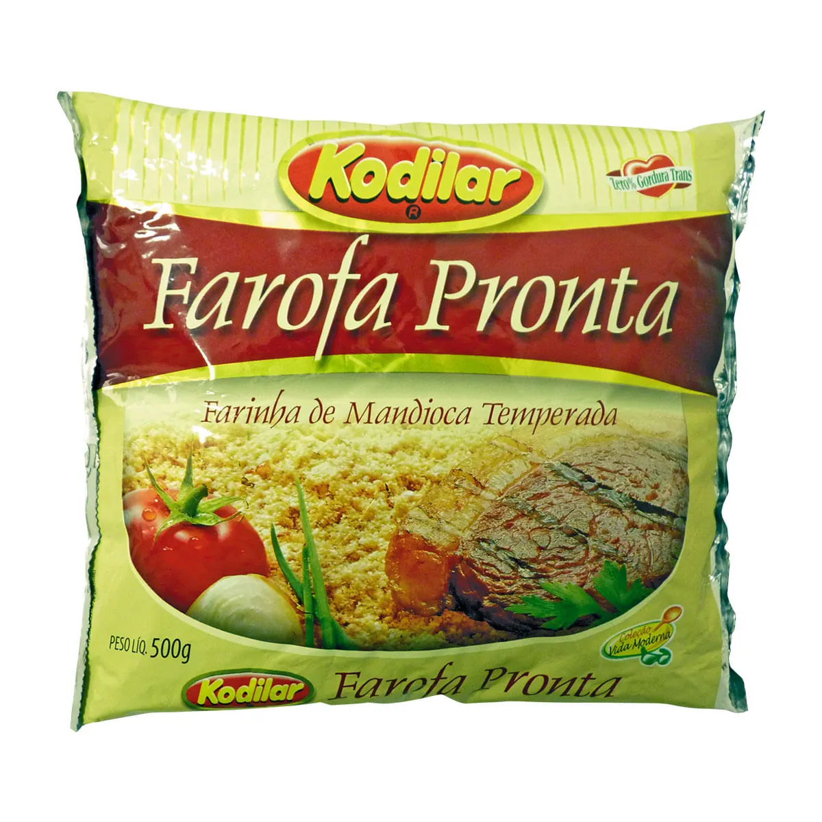 Farofa de Mandioca Temperada Tradicional 500g Kodilar