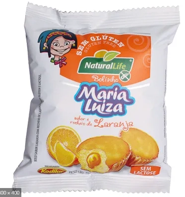 Bolinho Maria Luiza Laranja Duplo S/ Gluten S/ Lacto Se Kodilar 35g